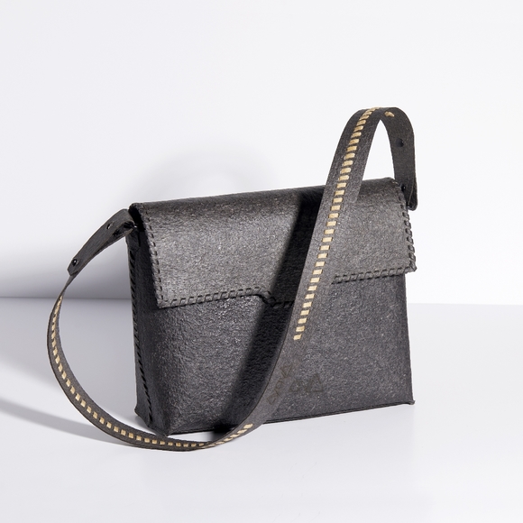 Aiya ayiA Benue Satchel with Kariba Wide Strap Black - Picture 1 of 3